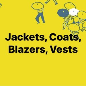 Jackets, Coats, Blazers, Vests
